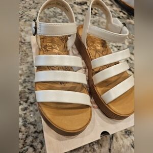 Blowfish White Malibu Sandals 5